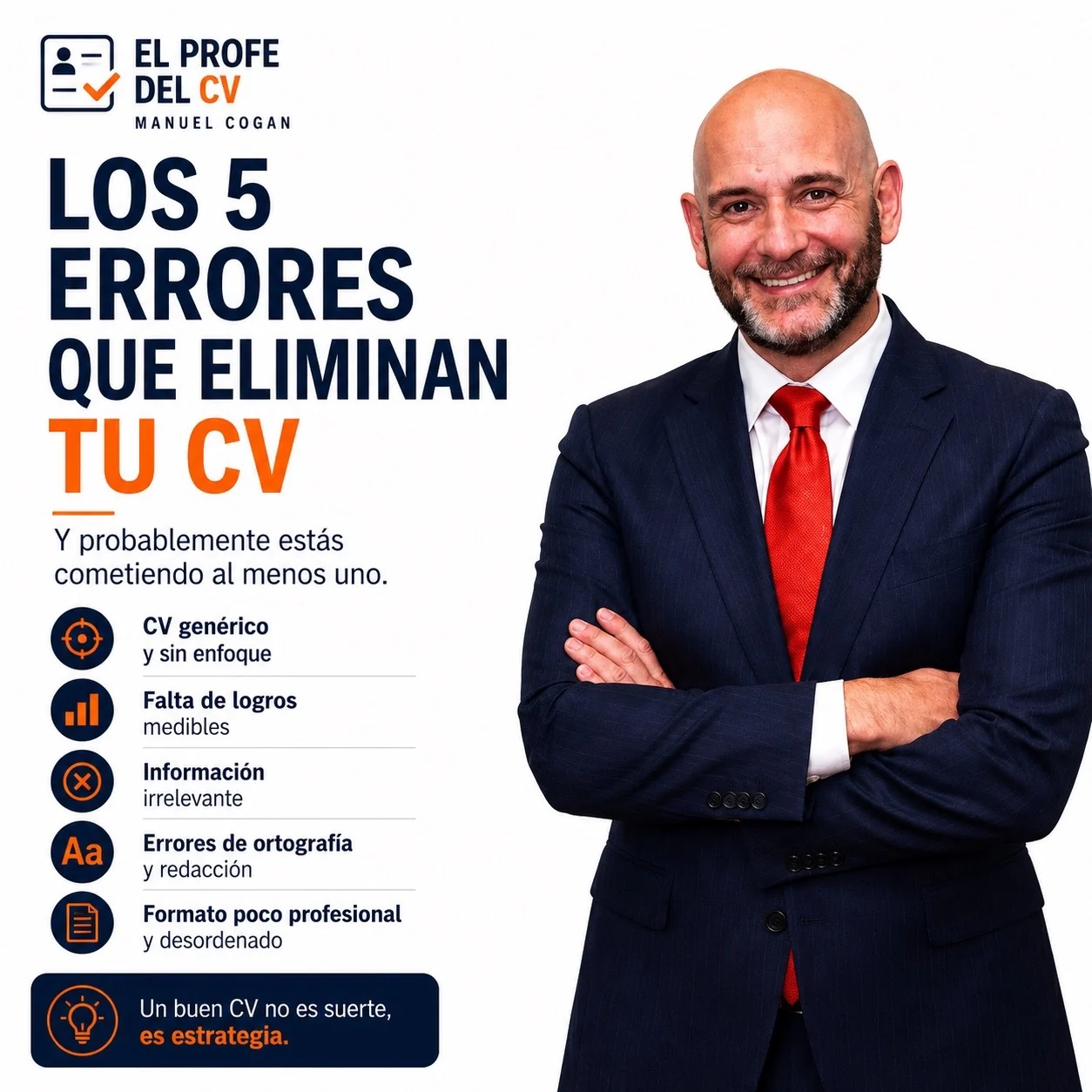 Los cinco errores que eliminan tu CV